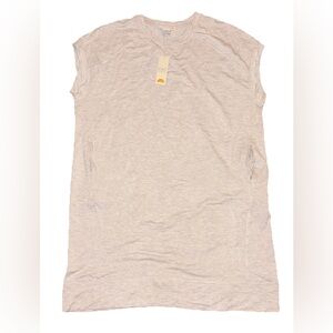 C&C California Heather Gray/ cream T-Shirt Dress